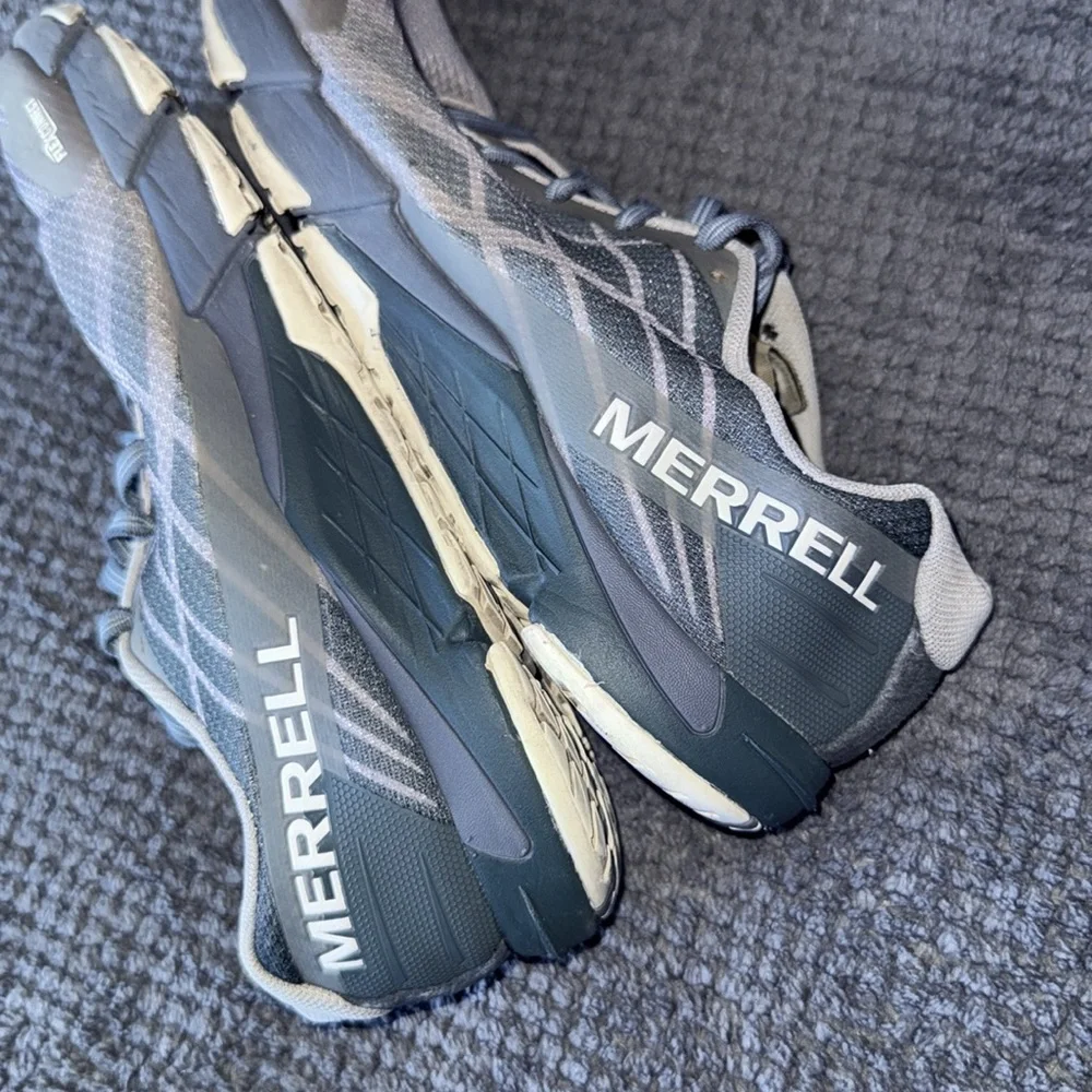 Merrell Vapor Shoes Grey Womens 7.5 Trail Running‎ Training